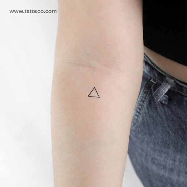 Fire Alchemical Symbol Temporary Tattoo - Set of 3