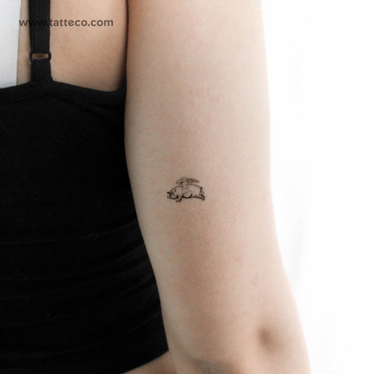 Flying Pig Temporary Tattoo - Set of 3