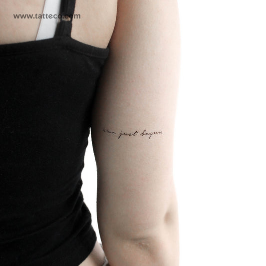 I've Just Begun Temporary Tattoo - Set of 3