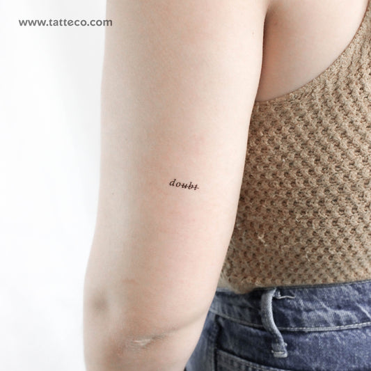 Tatuaje temporal "Duda" - Juego de 3