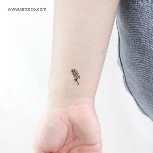 Small Cosmonaut Temporary Tattoo - Set of 3