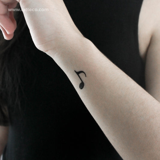 Tatuaje temporal de nota musical - Juego de 3