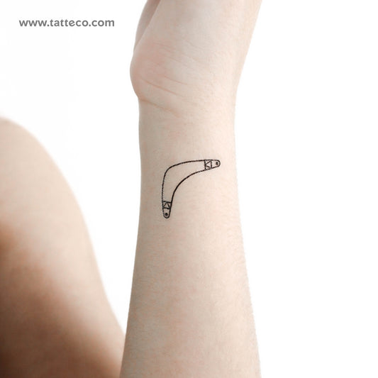 Tatuaje temporal de bumerán - Juego de 3