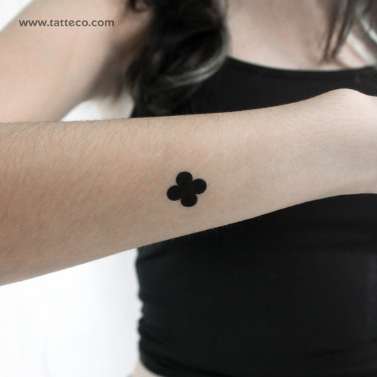 Tatuaje temporal de cuatrifolio - Juego de 3