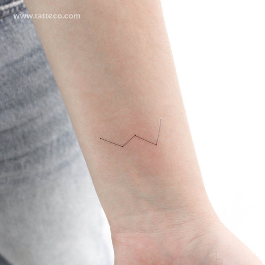 Tatuaje temporal de la constelación de Casiopea (juego de 3)