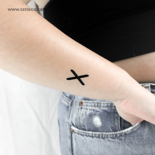 Scottish St Andrew's Cross Temporary Tattoo - Set of 3