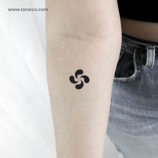 Tatuaje temporal de lauburu - Juego de 3