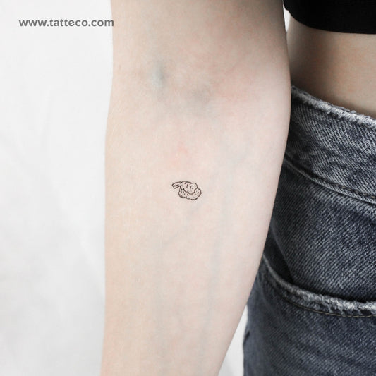 Tatuaje temporal de nigiri de camarones (juego de 3)