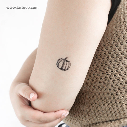 Tatuaje temporal de calabaza - Juego de 3