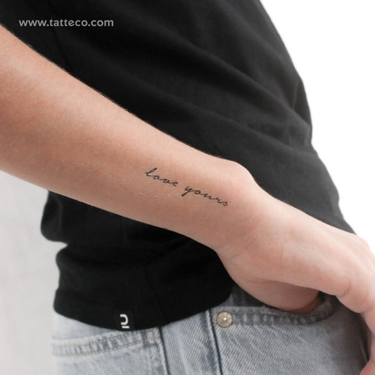 Love Yours Temporary Tattoo - Set of 3