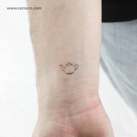 Teapot Temporary Tattoo - Set of 3