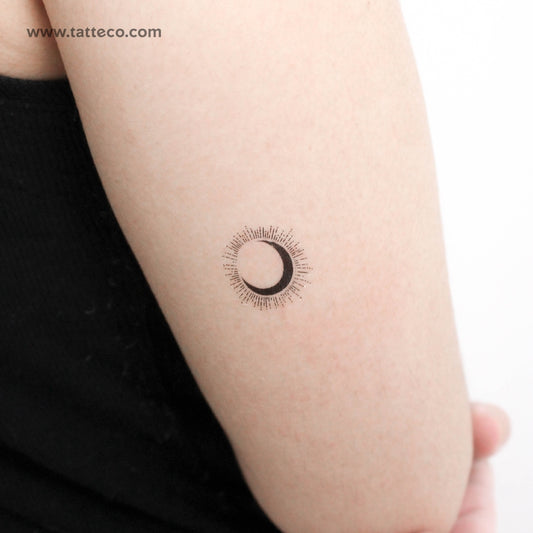 Tatuaje temporal de eclipse lunar (juego de 3)