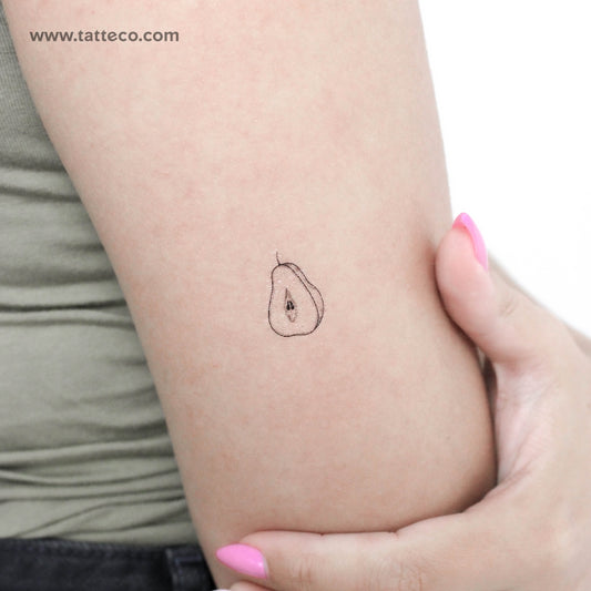 Tatuaje temporal de pera - Juego de 3