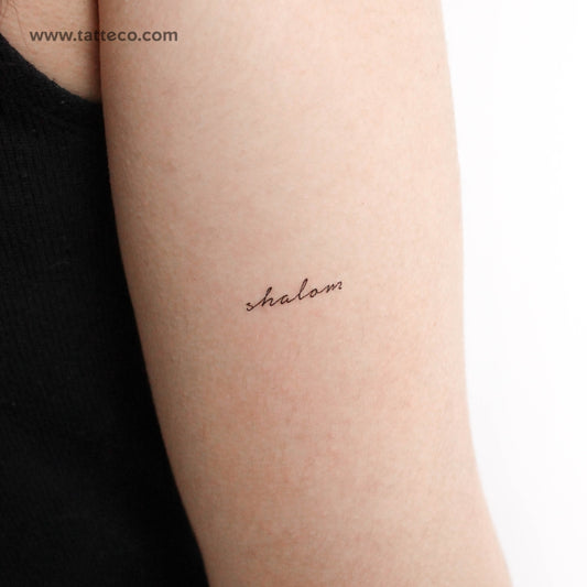 Shalom Temporary Tattoo - Set of 3