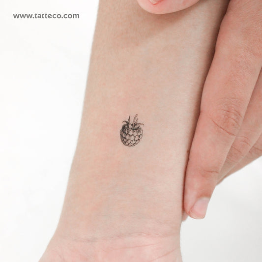 Raspberry Temporary Tattoo - Set of 3