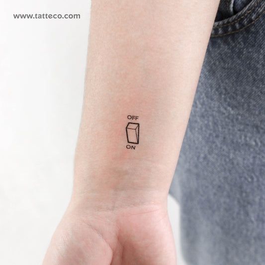 Minimalist Switch Temporary Tattoo - Set of 3