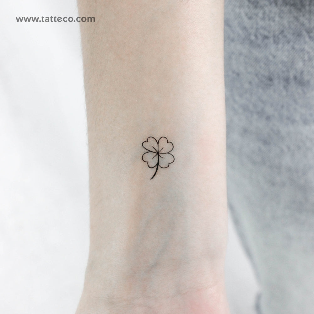 Small Black Four Leaf Clover Tattoo Meaning