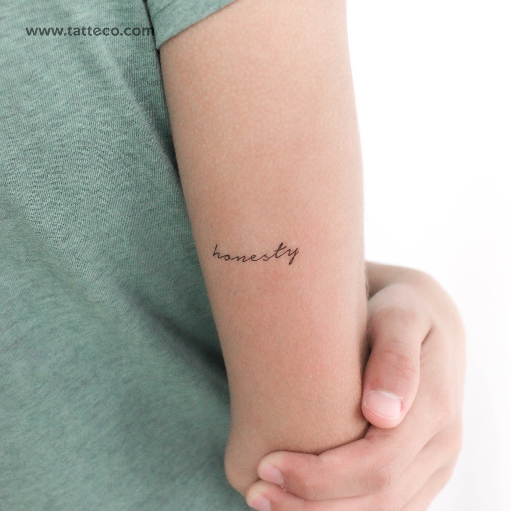 Honesty Temporary Tattoo - Set of 3, image size:1000x1000