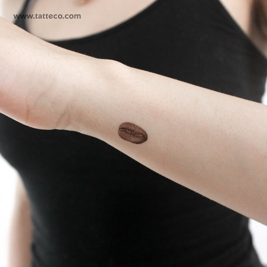 Coffee Bean Temporary Tattoo - Set of 3