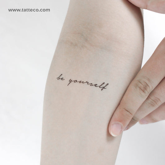 Tatuaje temporal "Sé tú mismo" - Juego de 3