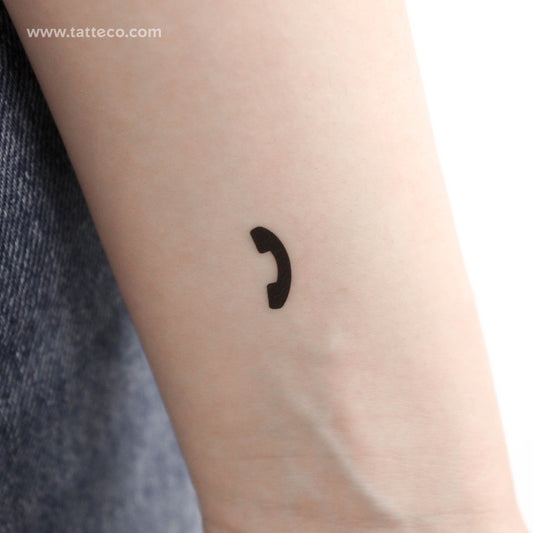 Phone Call Temporary Tattoo - Set of 3