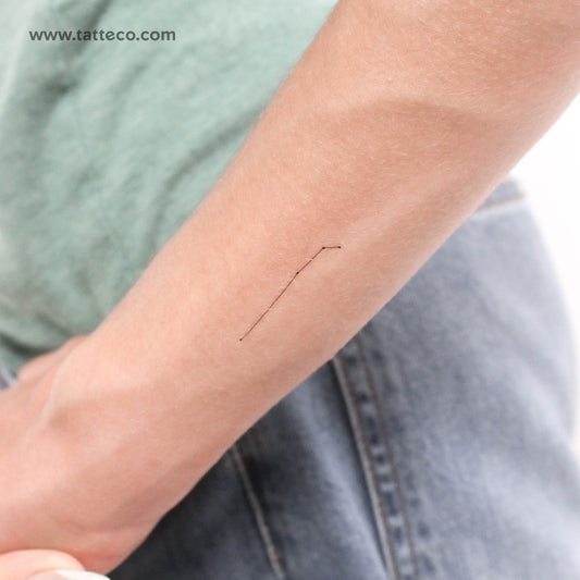 Small Aries Constellation Temporary Tattoo - Set of 3