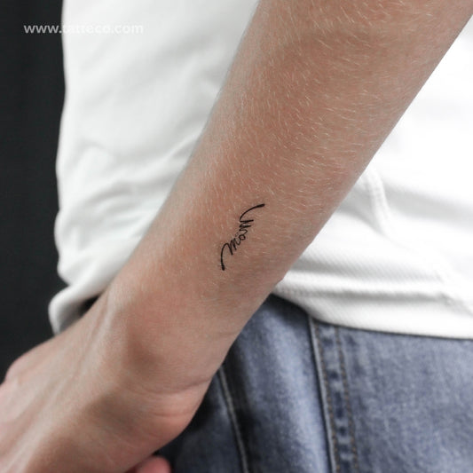 Mom Is An Angel Symbol Temporary Tattoo - Set of 3
