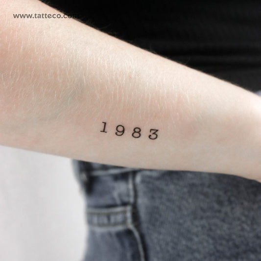 Tatuaje temporal de 1983 - Juego de 3