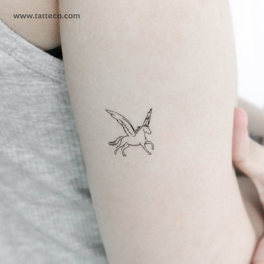 Tatuaje temporal de Pegaso - Juego de 3