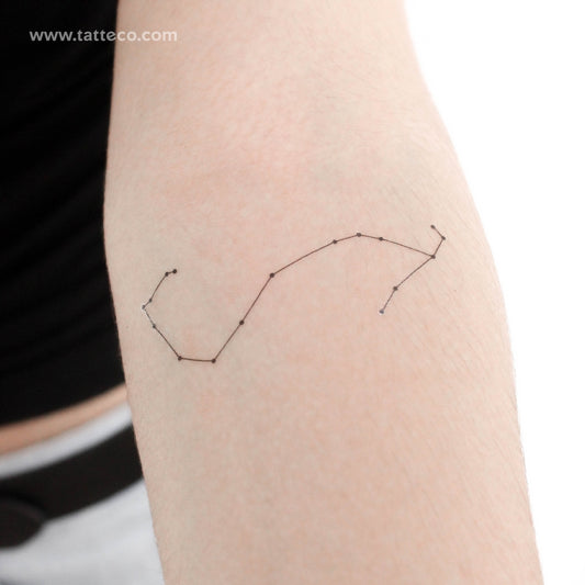 Tatuaje temporal de la constelación de Escorpio (juego de 3)