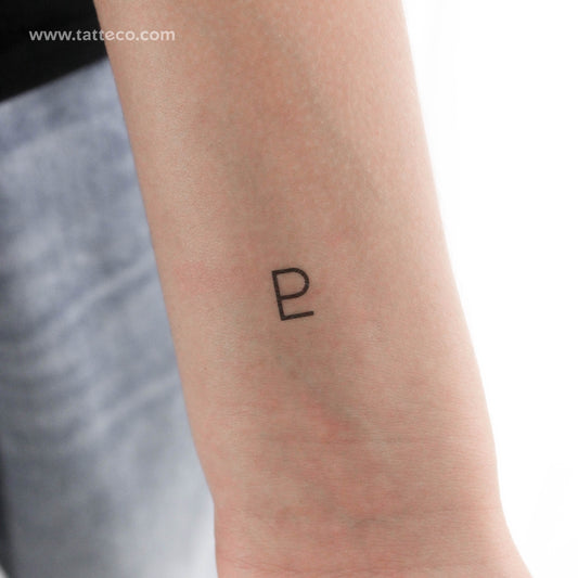 Pluto Planet Symbol Temporary Tattoo - Set of 3