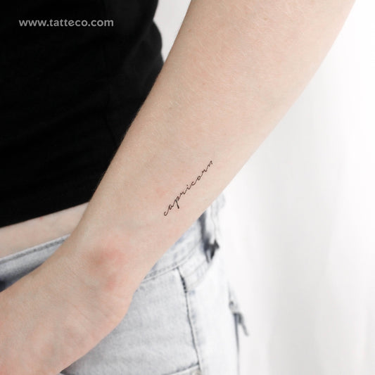 Tatuaje temporal de Capricornio - Juego de 3