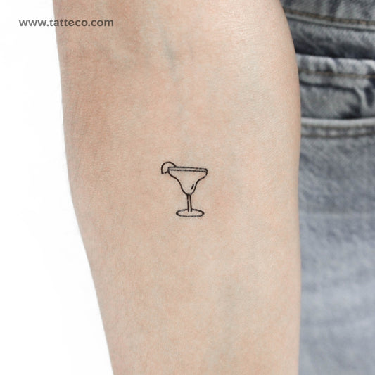 Margarita Cocktail Temporary Tattoo - Set of 3