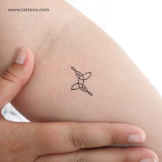 Tatuaje temporal de símbolo familiar pequeño (juego de 3)