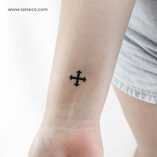 Tatuaje temporal de Cross Fleury - Juego de 3