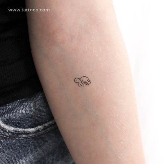 Tiny Turtle Temporary Tattoo - Set of 3