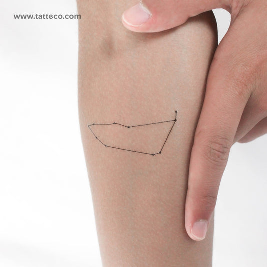 Tatuaje temporal de la constelación de Capricornio (juego de 3)
