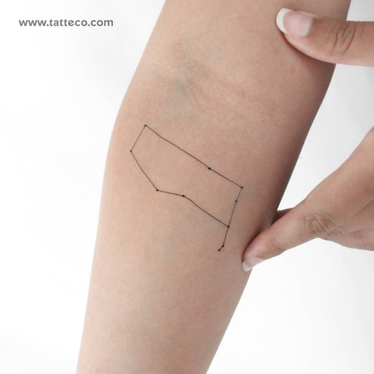 Tatuaje temporal de la constelación de Géminis (juego de 3)