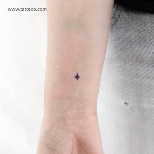 Blue Star Temporary Tattoo - Set of 3