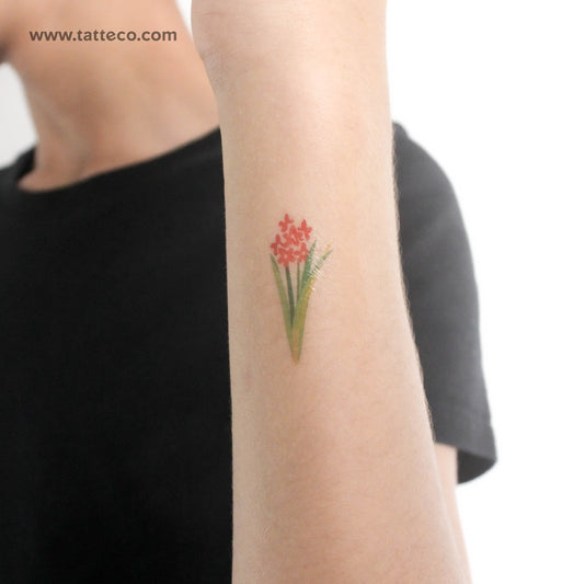 Tatuaje temporal de flor de naranja de Zihee (juego de 3)