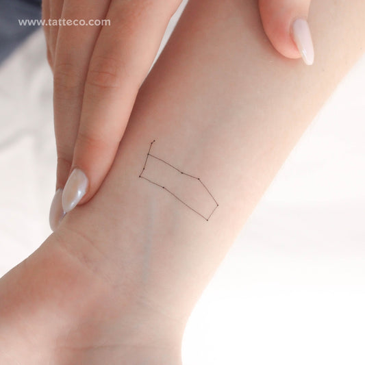 Small Gemini Constellation Temporary Tattoo - Set of 3