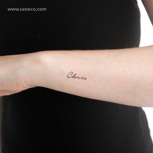 Chris Temporary Tattoo - Set of 3