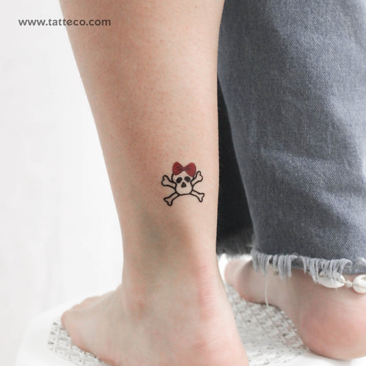 Tatuaje temporal de calavera de Rihanna (juego de 3)