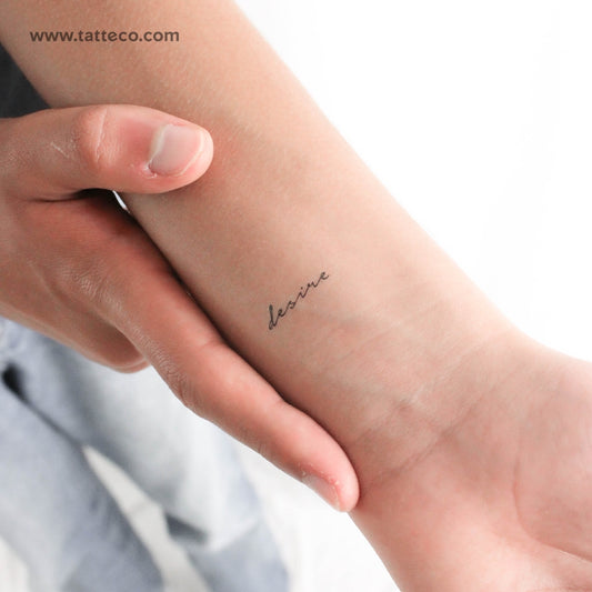 Desire Temporary Tattoo - Set of 3