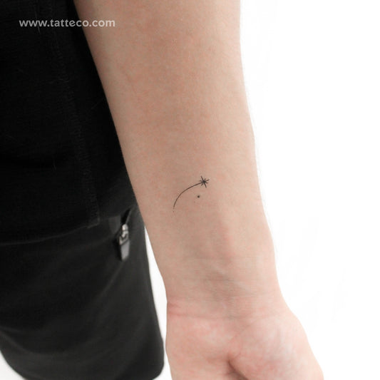 Tiny Shooting Star Temporary Tattoo - Set of 3