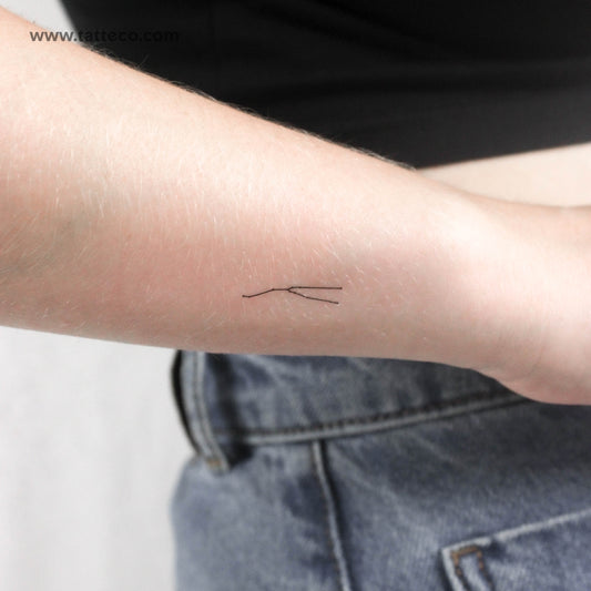 Tatuaje temporal pequeño de la constelación de Tauro (juego de 3)