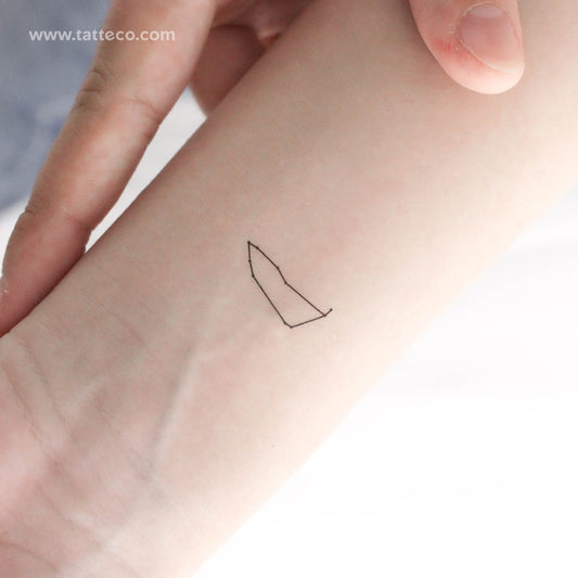 Tatuaje temporal pequeño de la constelación de Capricornio (juego de 3)