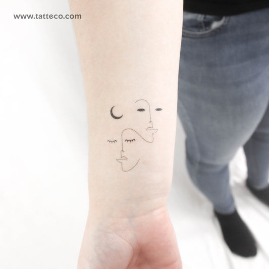 Divine Balance by Jakenowicz Temporary Tattoo - Set of 3