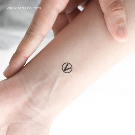 Tatuaje temporal del símbolo del movimiento vegetariano (juego de 3)