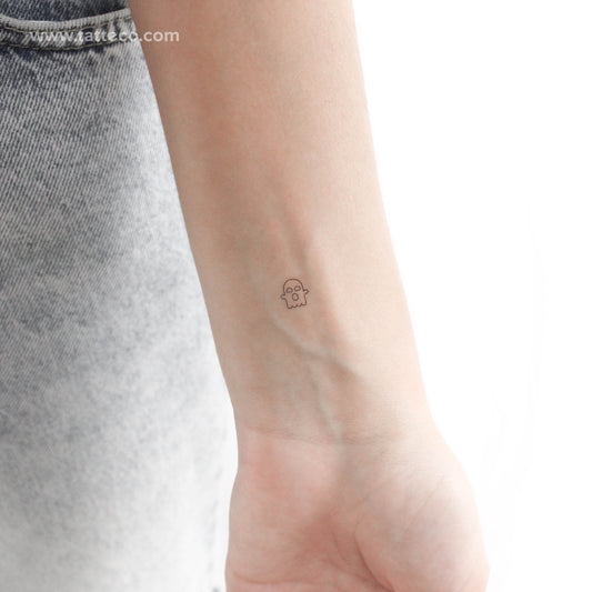 Tatuaje temporal de fantasma pequeño - Juego de 3